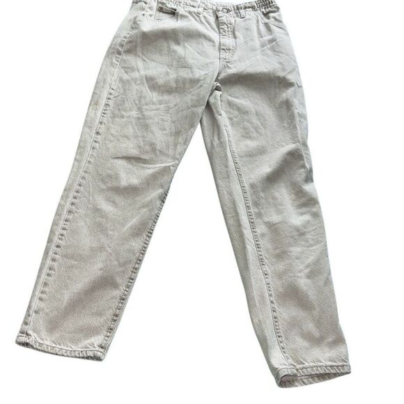 Vintage Lee women’s jeans light wash size 14 medium white wash style classic 90s - Picture 2 of 11